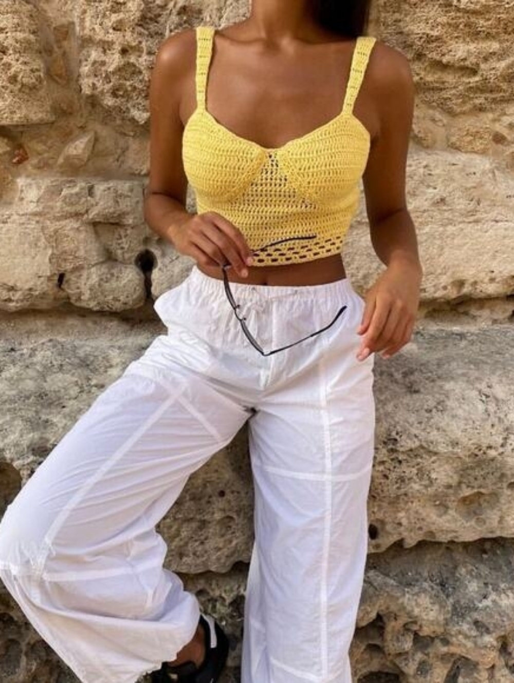 Motel x Olivia Neill Phil Trouser in Parachute Ivory